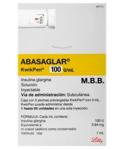 ABASAGLAR 100U SOL INY PLUM 3ML