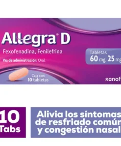 ALLEGRA D 60/25 MG 10 TAB
