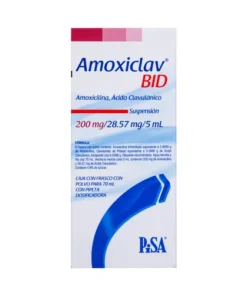 AMOXICLAV BID 200/28.57 MG SUSP70ML