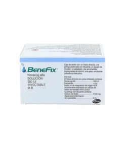 BENEFIX 500 UI SOL INY C/1 AMP