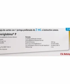 BERIGLOBINA-P 320MG JGA PRELL 2ML