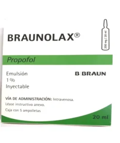 BRAUNOLAX 1% EMUL INY 5 AMP 20ML