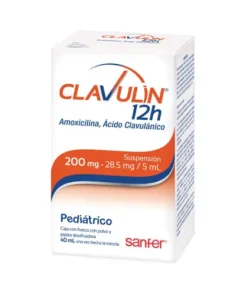 CLAVULIN 12H 200/28.5MG 40 ML SUSP