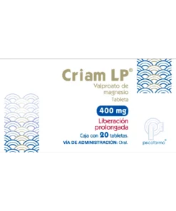 CRIAM LP 400 MG 20 TAB