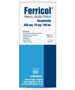 FERRICOL 600/10MG SUSP 100ML PVO