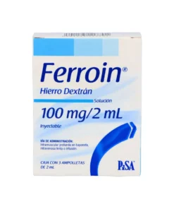 FERROIN 100 MG AMP 3X2 ML