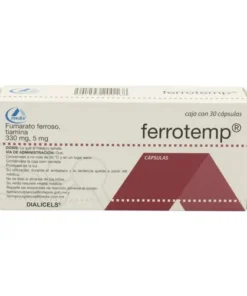 FERROTEMP 330/5 MG 30 CAPS