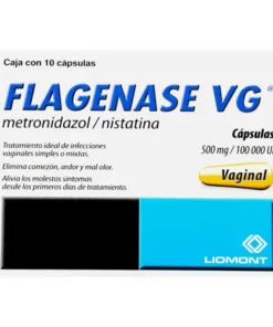 FLAGENASE VG 500MG/ 100000UI 10CAPS