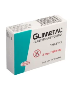 GLIMETAL 1000/2MG 16 TAB