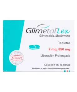GLIMETAL-LEX 850/2 MG 16 TAB