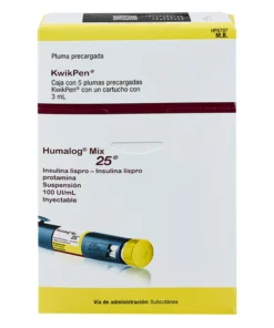HUMALOG MIX25 100UI SI 5X3ML PLUM