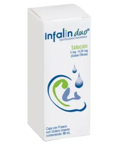 INFALIN DUO 3/0.25MG GTS OTICA 10ML