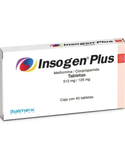 INSOGEN-PLUS 513/125 MG 40 TAB