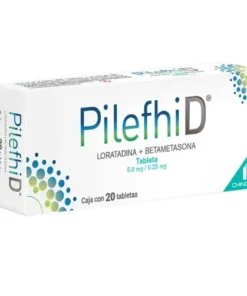 PILEFHID 5.0/0.25 MG 20 TAB