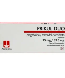 PRIKUL DUO 75/37.5MG 20 CAPS
