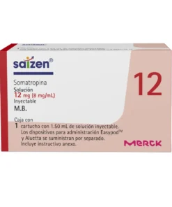 SAIZEN 12 MG SOL INY 1X1 ML