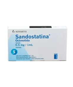 SANDOSTATINA .5MG S INY 5X1ML AMP