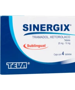 SINERGIX 25/10MG 4 TAB SUBLI