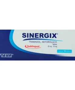 SINERGIX 25/10MG 10 TAB SUBLI