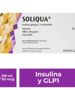 SOLIQUA 100U 50MCG S INY 3X3ML PLUM