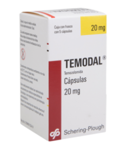 TEMODAL 20 MG 5 CAPS