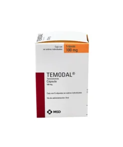 TEMODAL 100 MG 5 CAPS