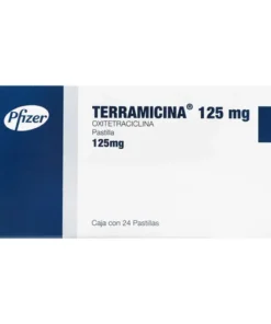 TERRAMICINA 125MG TROCISCOS 24TAB