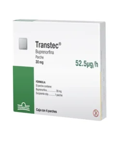 TRANSTEC 30MG PARCHES 4 52.5