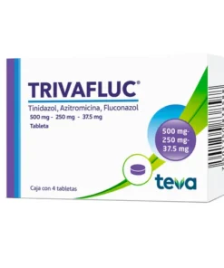 TRIVAFLUC 250/37.5/ 500MG 4 TAB