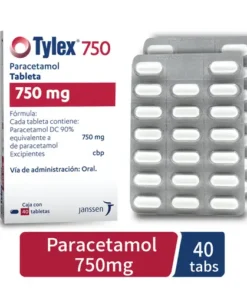TYLEX 750 MG 40 TAB