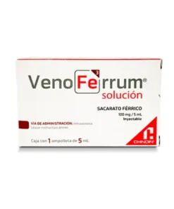 VENOFERRUM 100MG SOL INY 5 ML AMP