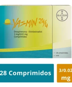 YASMIN 24/4 3/0.02 MG 28 CPR DUO