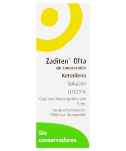 ZADITEN OFTA SOL 0.025% GTS 5ML