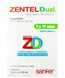 ZENTEL DUAL 400/200MG FCO 20MLSUSP